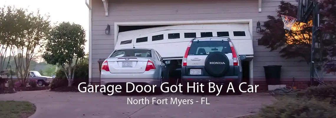 Garage Door Got Hit By A Car North Fort Myers - FL